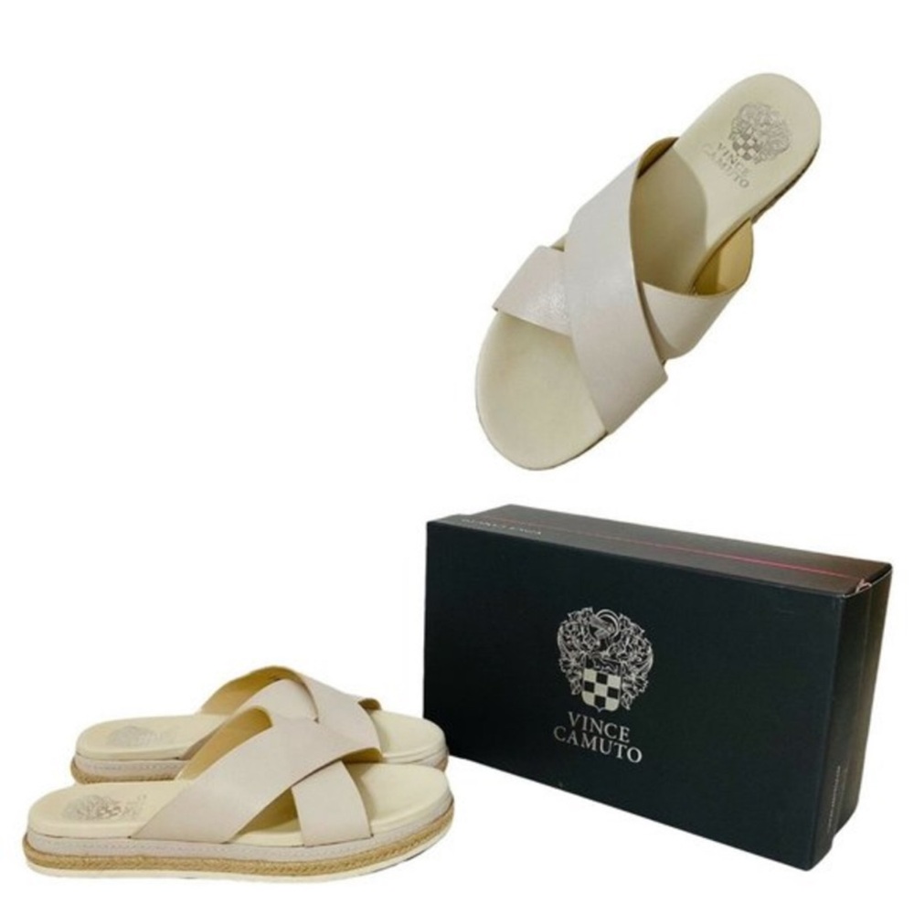 Vince Camuto Women’s Size 9 (M) VC-Rickert Slides Slip On Espadrilles Shoes GUC‎